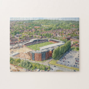 Puzzle Arte en Acuarela del Hipódromo de Wrexham