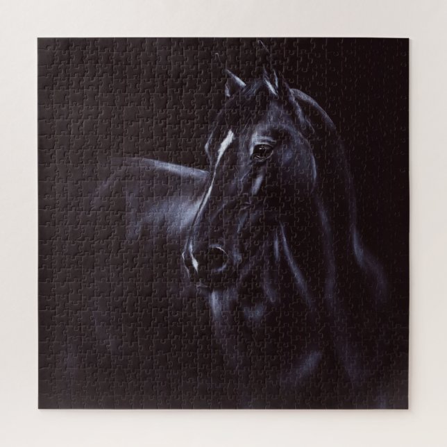 Puzzle Arte equino pintado a mano (Vertical)