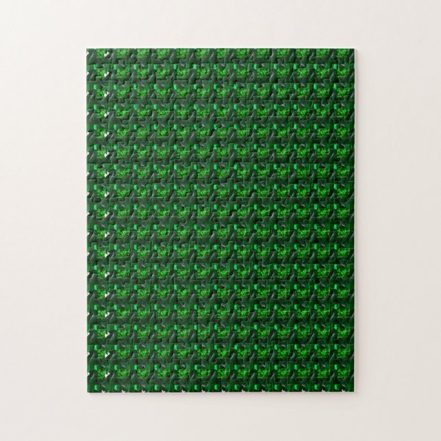 Puzzle Arte Esmeralda Gemstone, verde (Vertical)