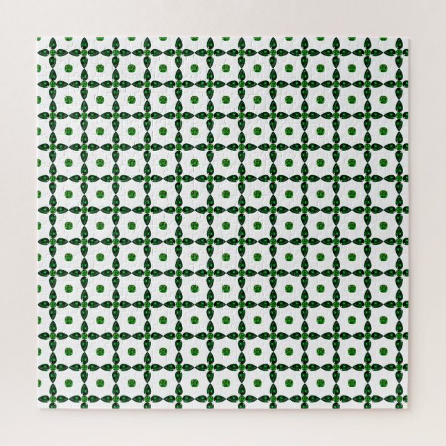 Puzzle Arte Esmeralda Gemstone, verde (Vertical)