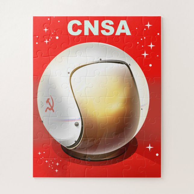 Puzzle Arte espacial de CNSA China. (Vertical)