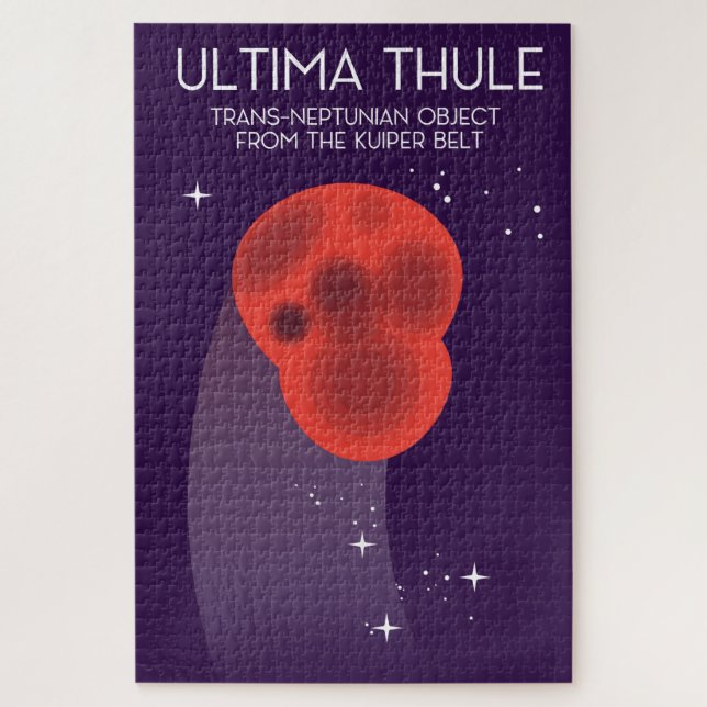 Puzzle arte espacial del cinturón de Keiper Ultima Thule (Vertical)
