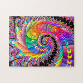 Puzzle Arte espiral del fractal de la torsión