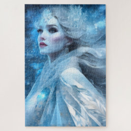 Puzzle Arte etéreo congelado de nieve reina fantasía