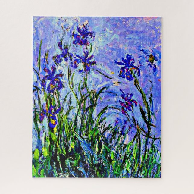 Puzzle Arte fino de Lilac Irises por Claude Monet, (Vertical)