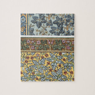 Puzzle Arte florales antiguos Nouveau flores de geranio s