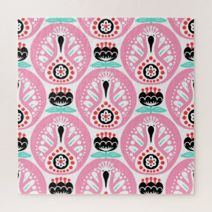 Puzzle Arte folclórico escandinavo: nórdico sin foco.