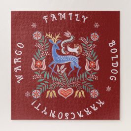 Puzzle Arte folclórico húngaro Feliz Navidad