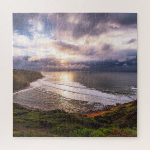 Puzzle Arte fotográfico de paisaje costero del océano con