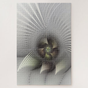 Puzzle Arte fractal de forma 3D abstracta moderna