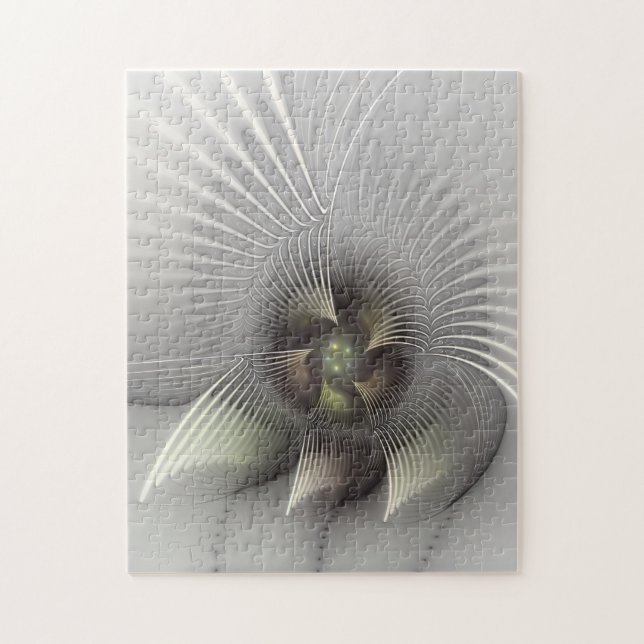 Puzzle Arte fractal de forma 3D abstracta moderna (Vertical)