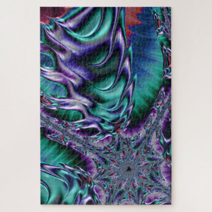 Puzzle Arte fractal sicodélico funky y genial