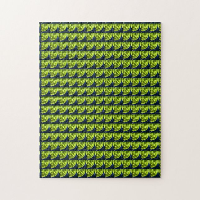 Puzzle Arte Gemstone, azul y amarillo (Vertical)