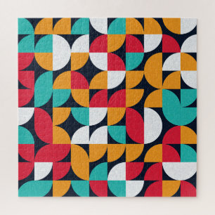 Puzzle Arte Generativo: Patrón de triángulo colorido
