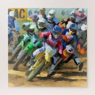 Puzzle Arte gráfico de la raza Motocross