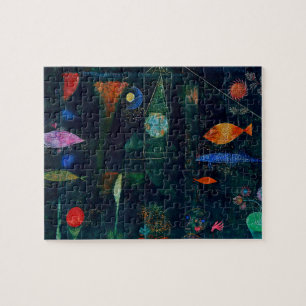 Puzzle Arte gráfico de pintura abstracta Magia de peces d