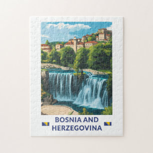Puzzle Arte Ilustracion Jajce de Bosnia y Herzegovina
