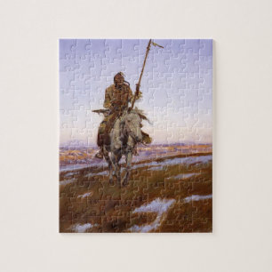 Puzzle Arte indígena americano Charles M Russell indio Cr