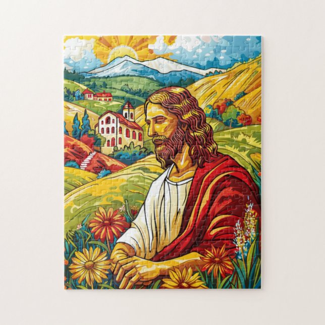 Puzzle Arte Inspirador de fe cristiana para la resurrecci (Vertical)