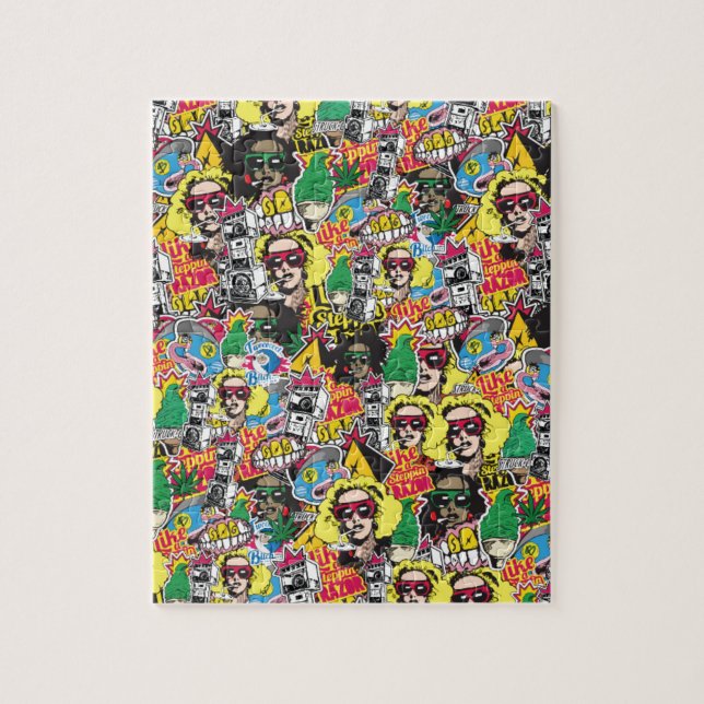 Puzzle Arte jamaicano de pasillo de danza pegado por el (Vertical)