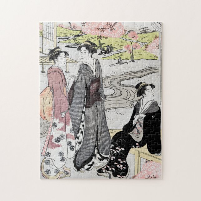 Puzzle Arte japonés #1 del vintage (Vertical)