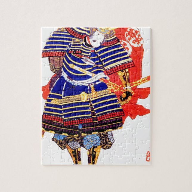 Puzzle Arte japonés clásico Japón del samurai (Vertical)