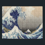 Puzzle arte japonés vintage paisaje oceánico gran ola<br><div class="desc">el arte japonés vintage el paisaje oceánico los grandes accesorios de moda de olas. El tatuaje japonés ukiyo e accesorios de moda.</div>