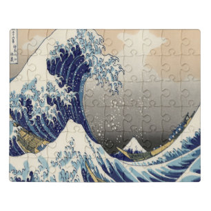 Puzzle arte japonés vintage paisaje oceánico gran ola