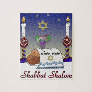 Puzzle Arte Judaica Impresión Shabbat Shalom