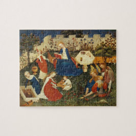 Puzzle Arte medieval del Jardín del Edén