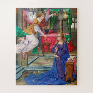 Puzzle Arte medieval iluminado "La Anunciación"