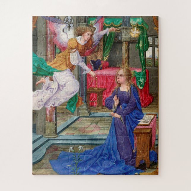 Puzzle Arte medieval iluminado "La Anunciación" (Vertical)