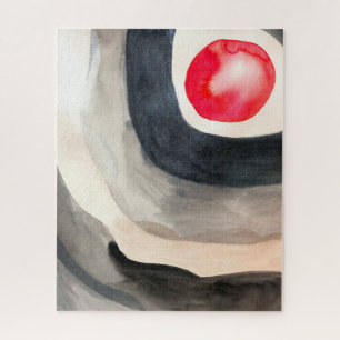 Puzzle Arte moderno abstracto gris y negro del sol