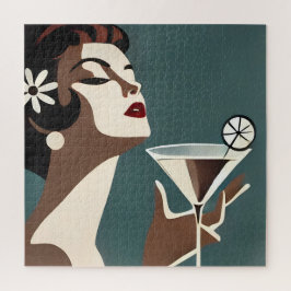 Puzzle Arte Moderno de Mitad de Siglo La DIva del Martini