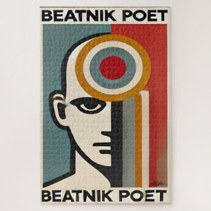 Puzzle Arte Moderno de Mitad de Siglo Poeta Beatnik