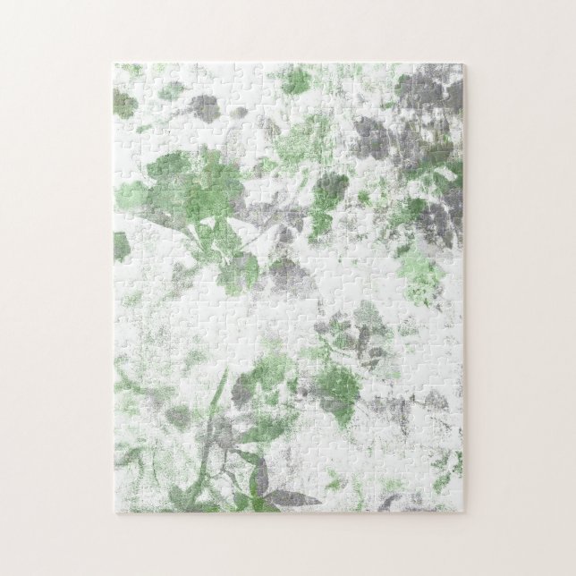 Puzzle Arte moderno de patrón floral y mezcla de textura  (Vertical)