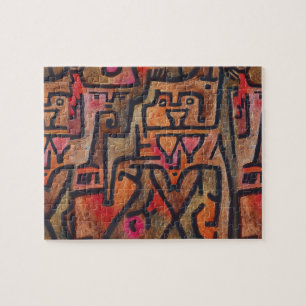 Puzzle Arte moderno expresionista abstracto del bosque de
