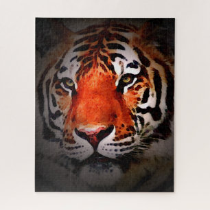 Puzzle Arte Motivacional Cara de Tigre