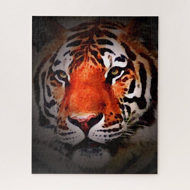 Puzzle Arte Motivacional Cara de Tigre (Vertical)