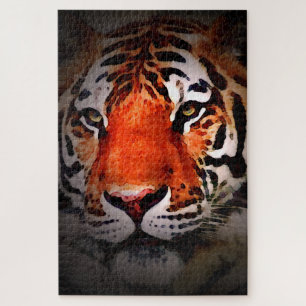 Puzzle Arte Motivacional Cara de Tigre
