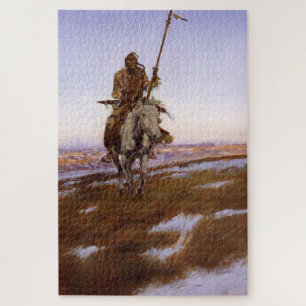 Puzzle Arte nativo americano del indio Cree Charles M Rus