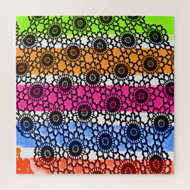 Puzzle Arte negro de encaje (Vertical)