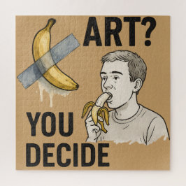 Puzzle ¿Arte o refrigerio? El debate sobre el plátano