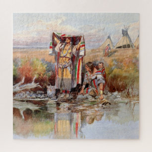 Puzzle Arte occidental de "Chica de Agua" por Charles M R