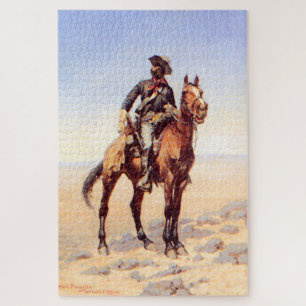 Puzzle Arte occidental de Frederic Remington "Jinete de c