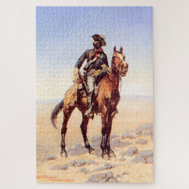 Puzzle Arte occidental de Frederic Remington "Jinete de c (Vertical)