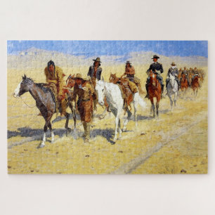 Puzzle Arte occidental de Frederic Remington “Pistas de p