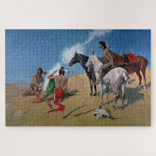 Puzzle Arte Occidental de Frederic Remington “Señales de