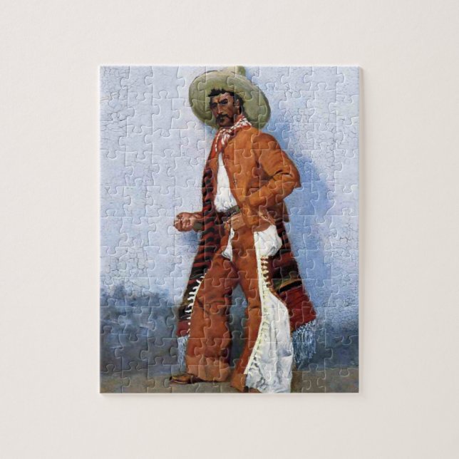 Puzzle Arte Occidental de Frederic Remington “Un Vaquero” (Vertical)