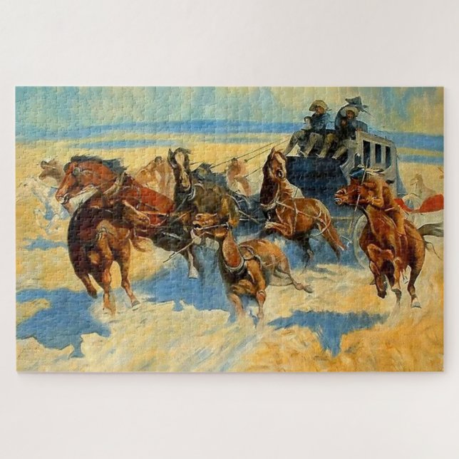 Puzzle Arte Occidental “Derribando al Líder Nocturno” (Horizontal)